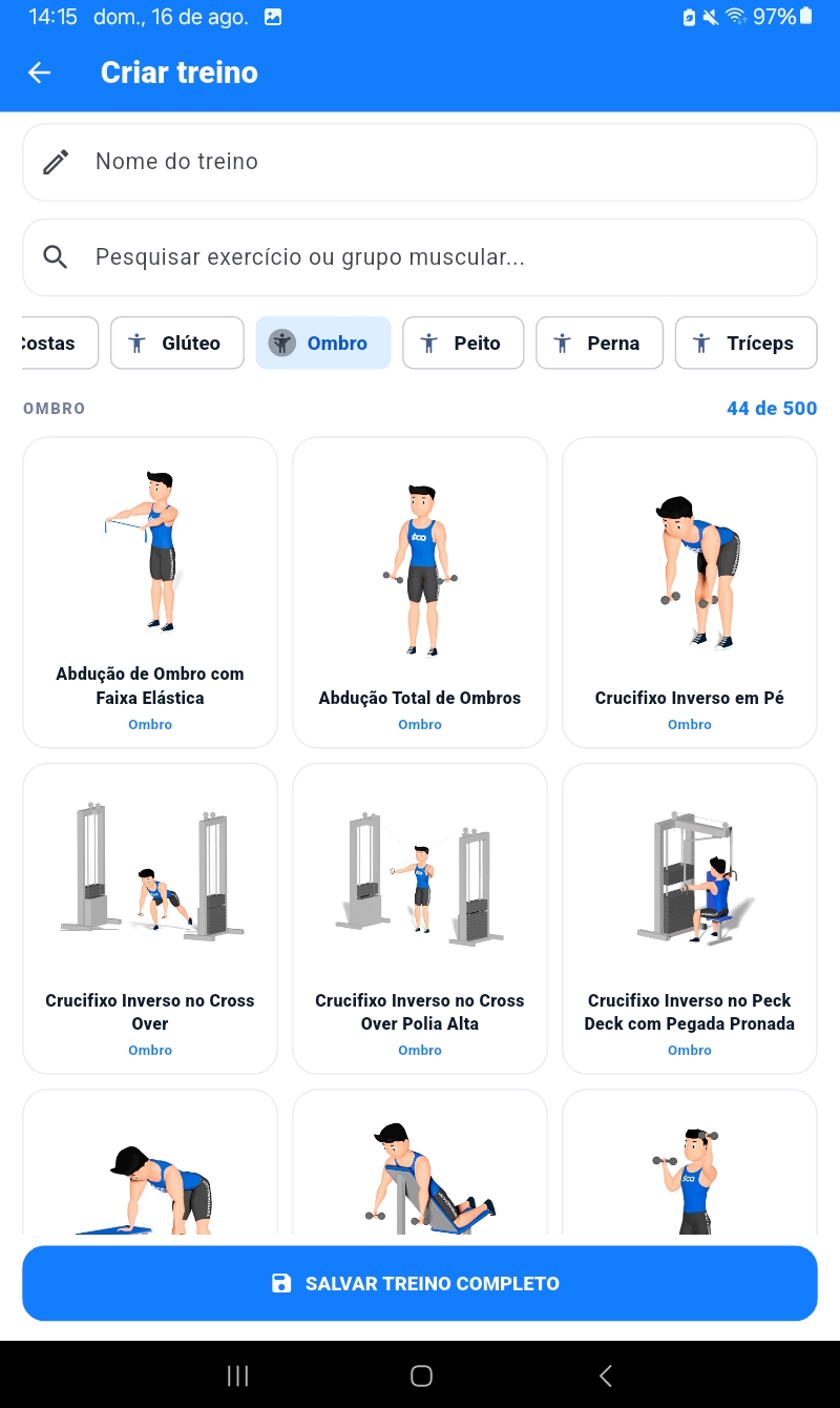 Catálogo de exercícios